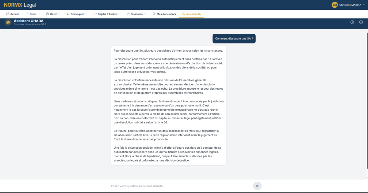 Assistant IA juridique